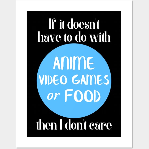 Anime, video games or food Wall Art by Siddhi_Zedmiu